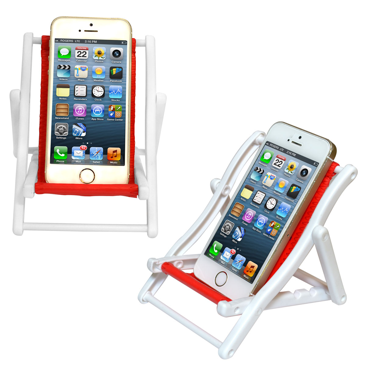 Modern Beach Chair Cell Phone Holder for Small Space