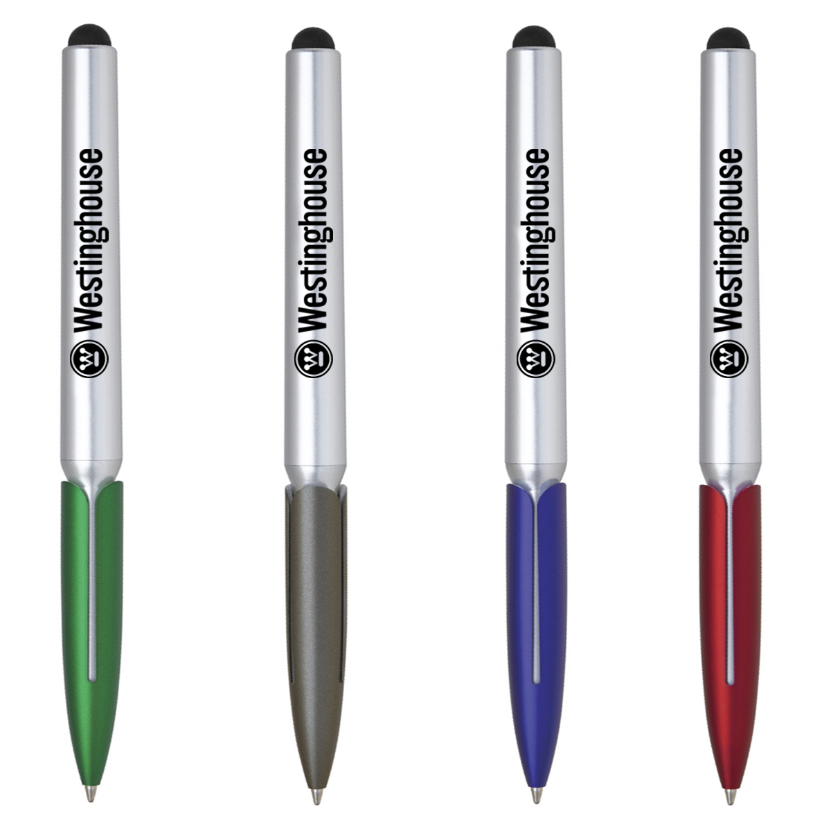 MILA TWIST ACTION PLASTIC BALLPOINT PEN W/ STYLUS