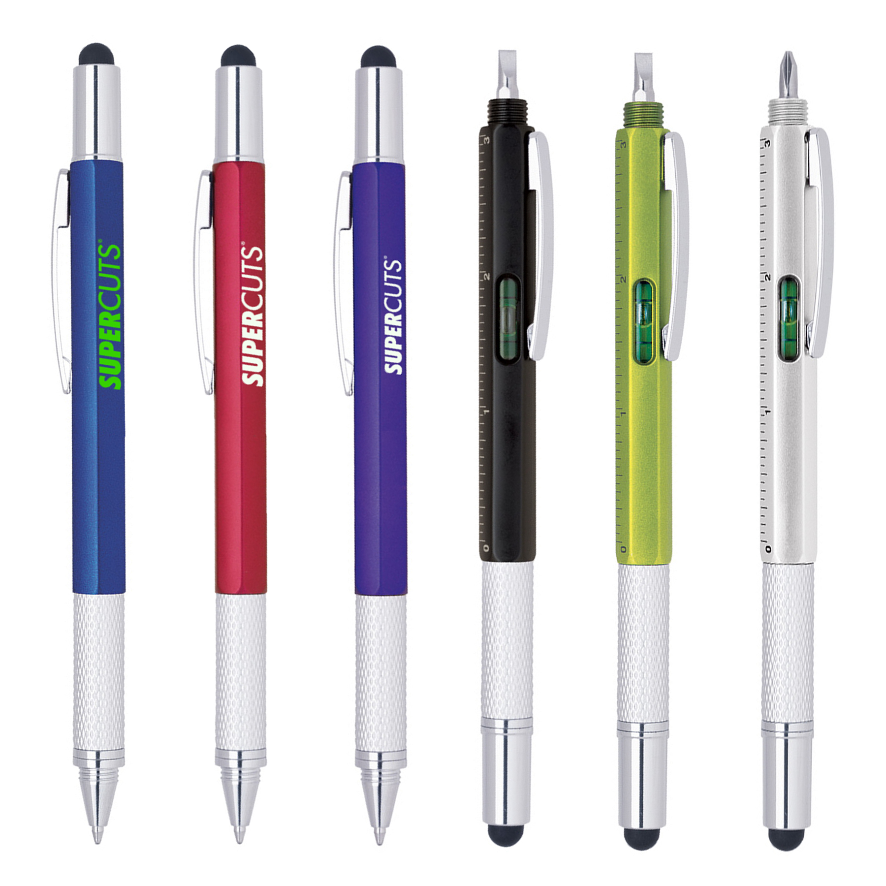 COBH MULTI-FUNCTIONAL TWIST ACTION PEN W/ STYLUS