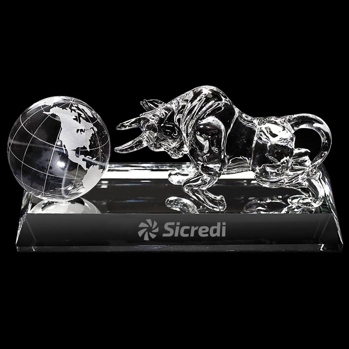 CRYSTAL BULL & GLOBE AWARD