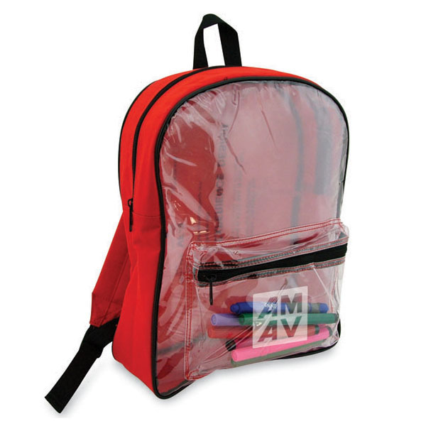 TRANSPARENT CLEAR BACKPACK