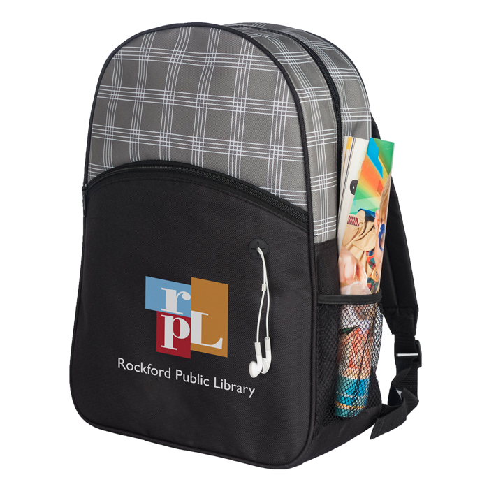 HARPER PLAID BACKPACK