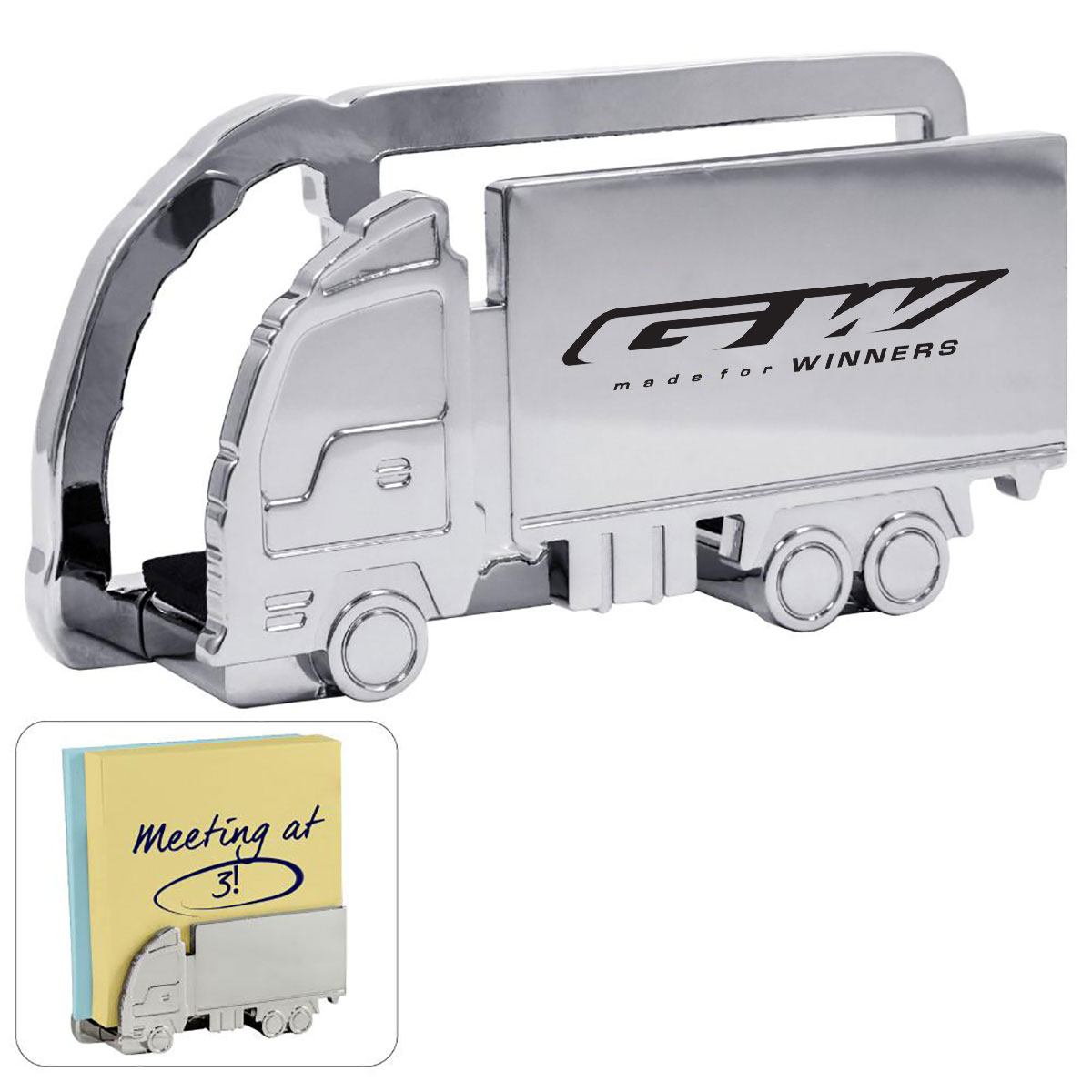 TRUCK SHAPED METAL MEMO-MAIL HOLDER