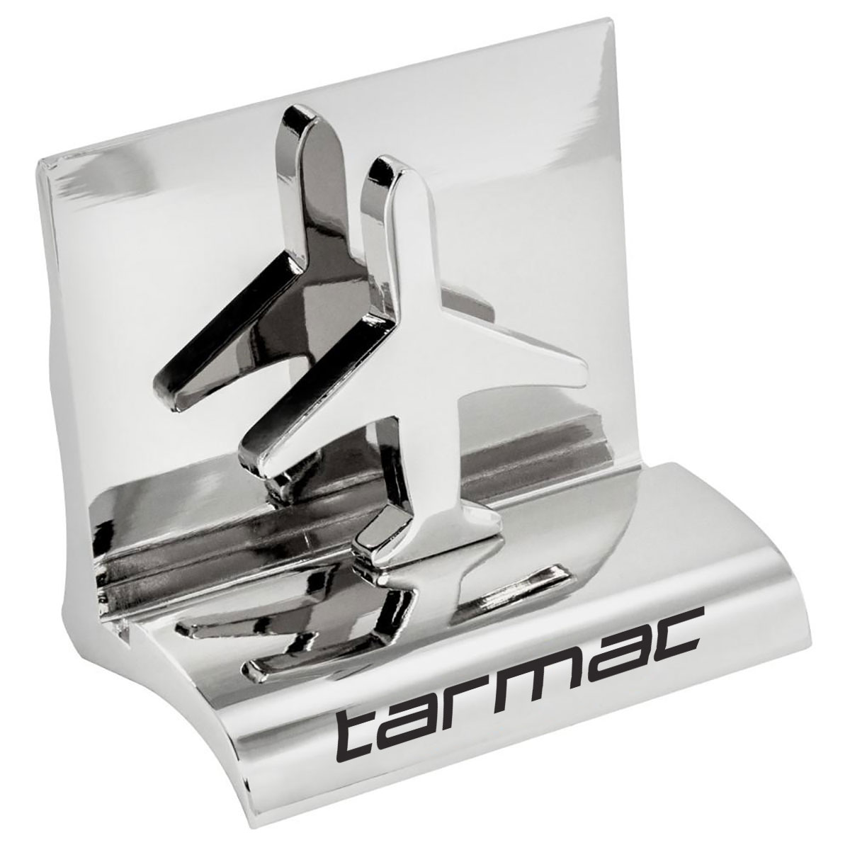 AIRPLANE CHROME BUSINESS CARD HOLDER