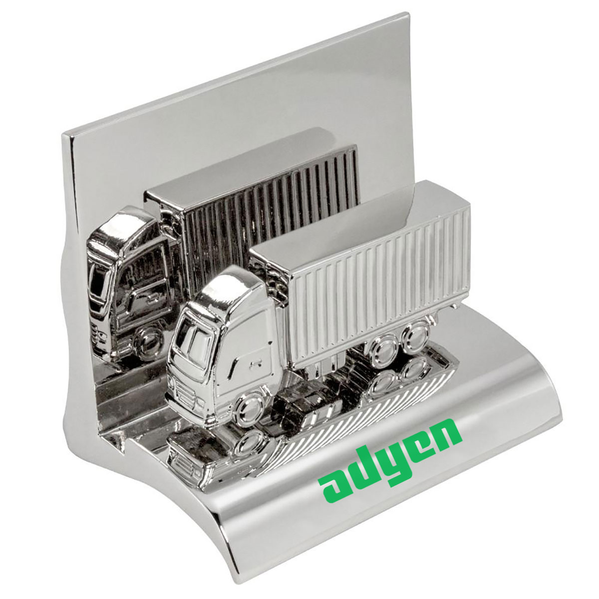 TRUCK CHROME BUSINESS CARD HOLDER