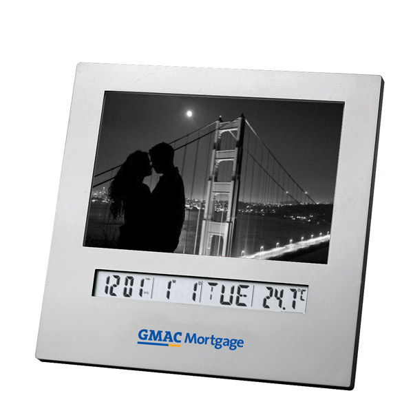 PHOTO FRAME WITH CLOCK