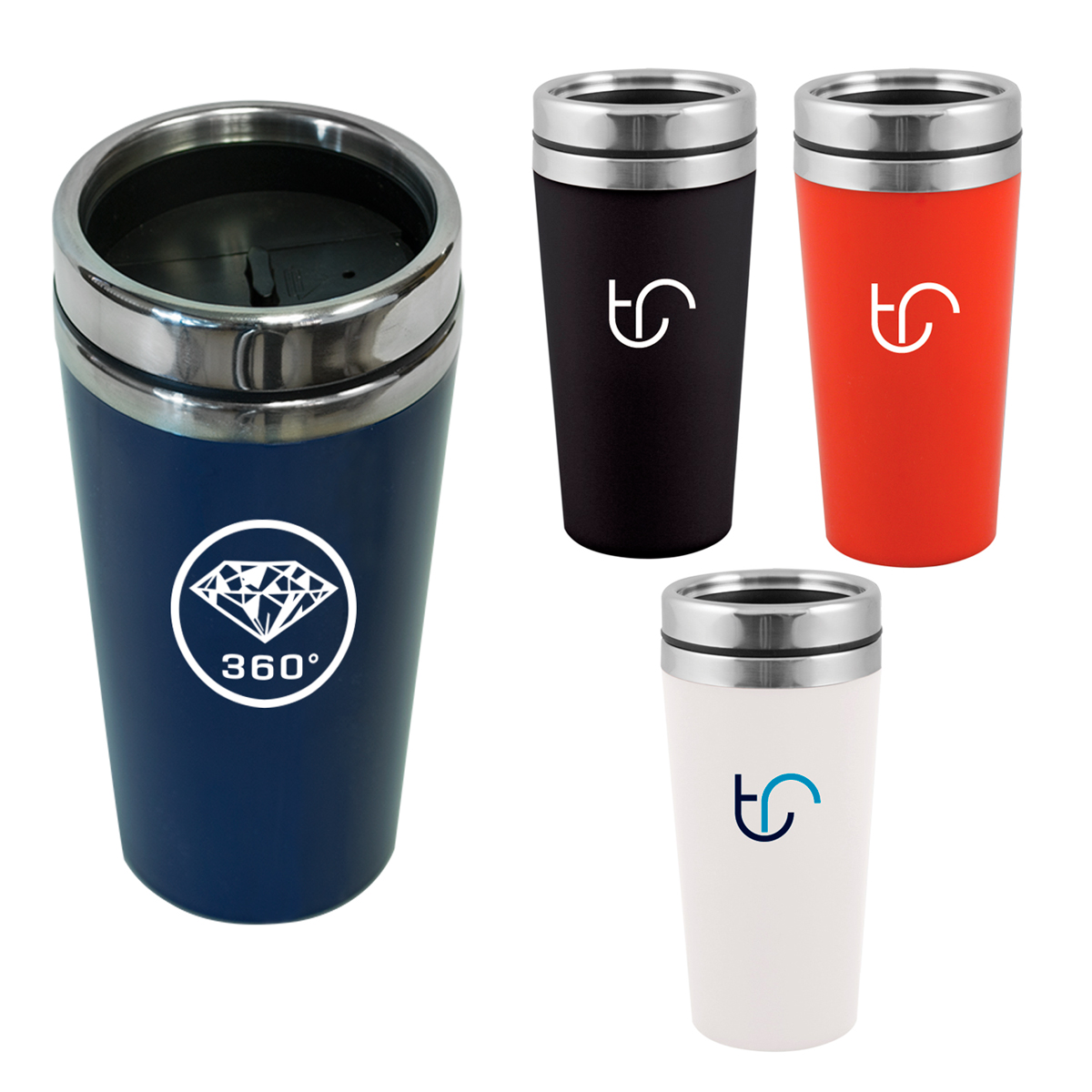 CALEB 16oz STAINLESS STEEL TUMBLER