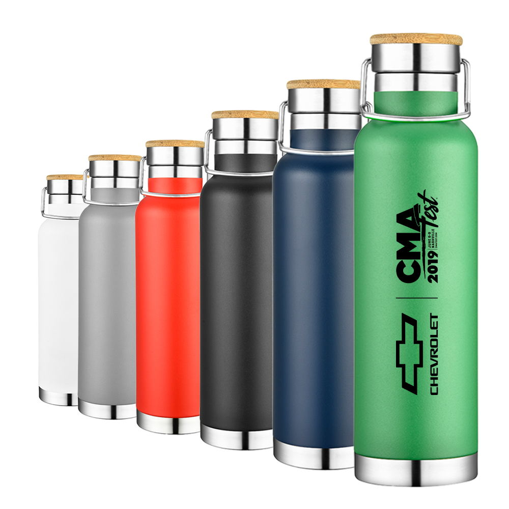 20 OZ BAMBOO LID VACUUM INSULATED BOTTLE