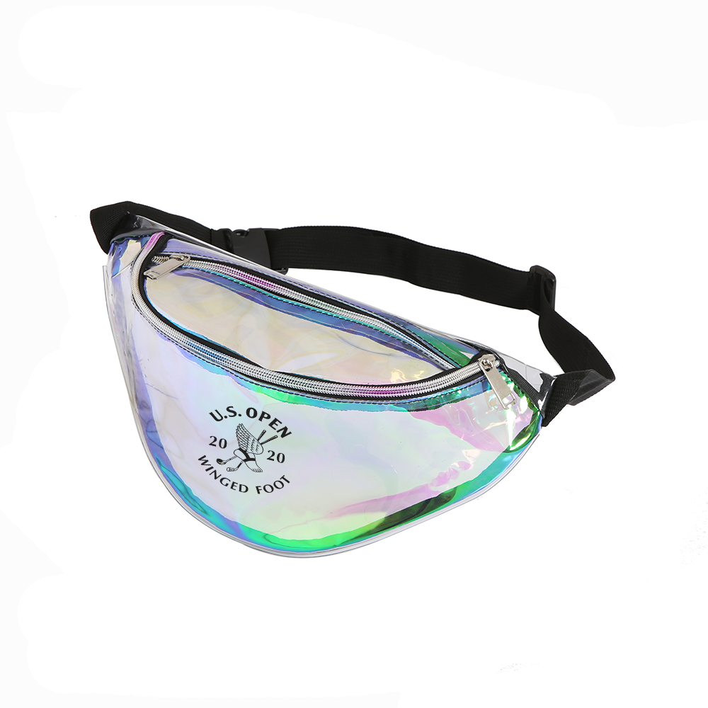 IRIDESCENT HOLOGRAPHIC CLEAR FANNY PACK