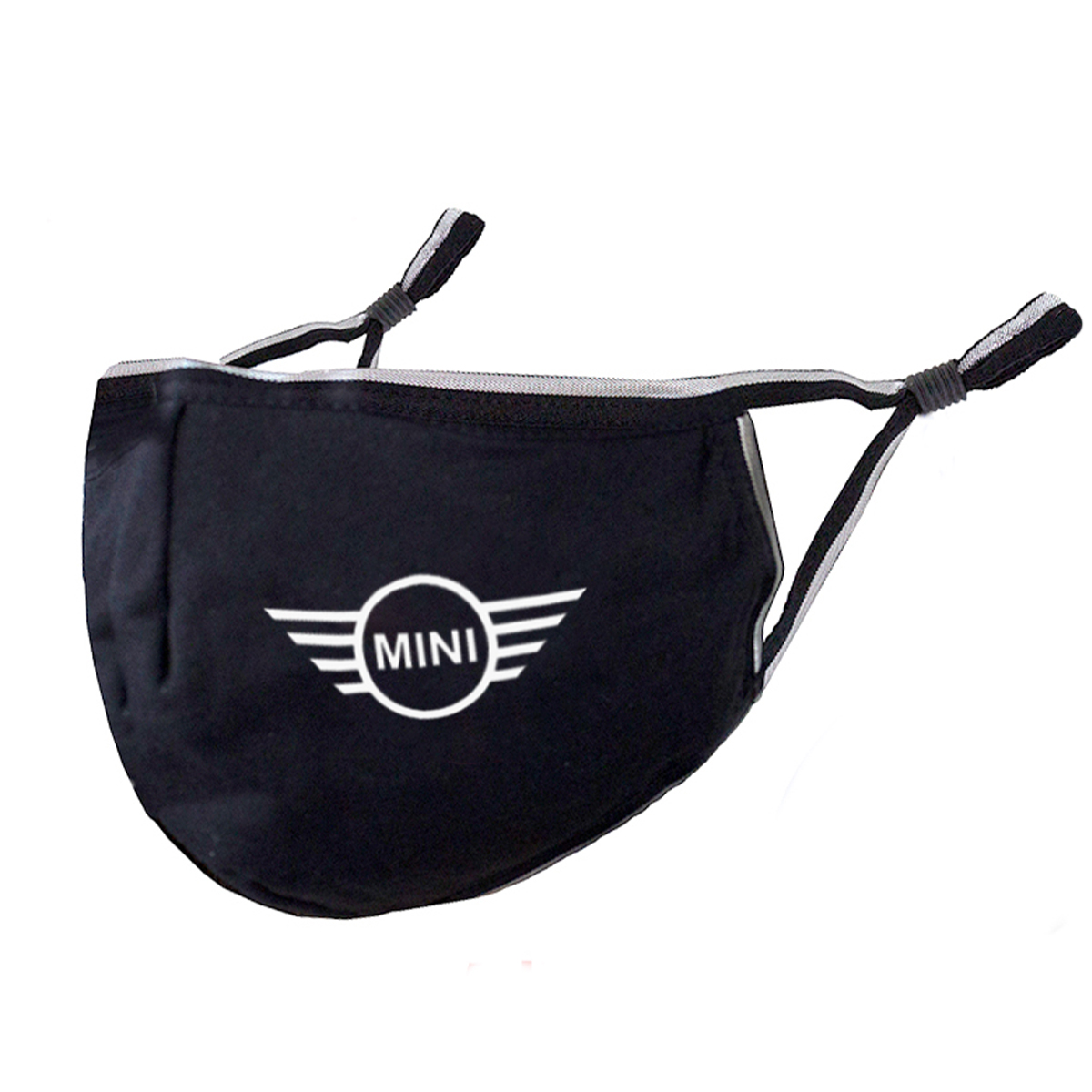 3D SHAPED COTTON MASK WITH A REFLECTIVE TRIM