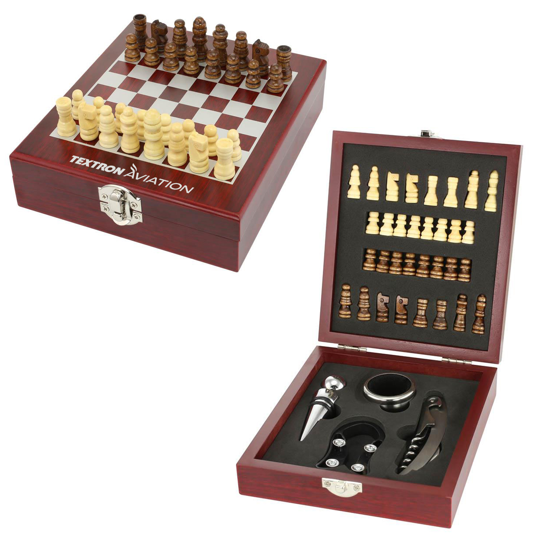 WINE TOOL KIT AND CHESS SET
