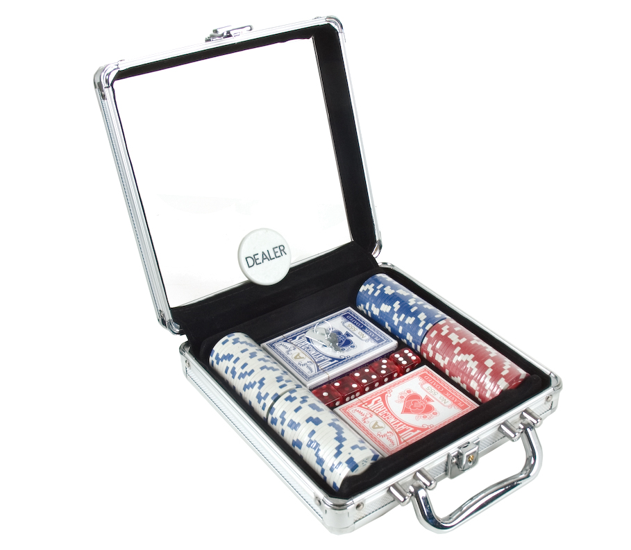 DELUXE 100 PIECE POKER SET 