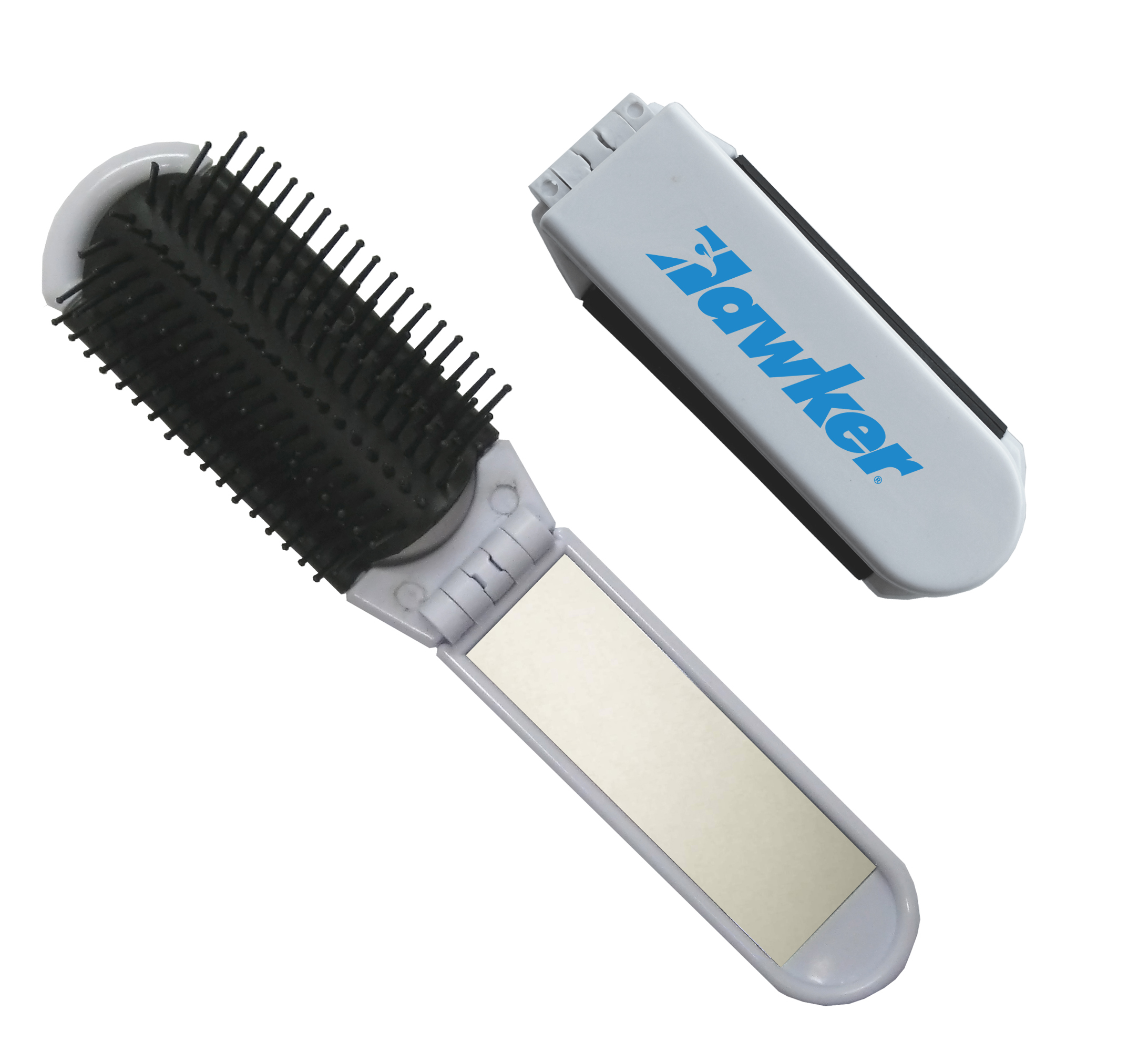 FOLDING BRUSH/MIRROR COMBO