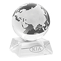 ELEGANT GLASS GLOBE PAPERWEIGHT