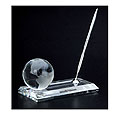 CRYSTAL GLOBE PEN STAND SET