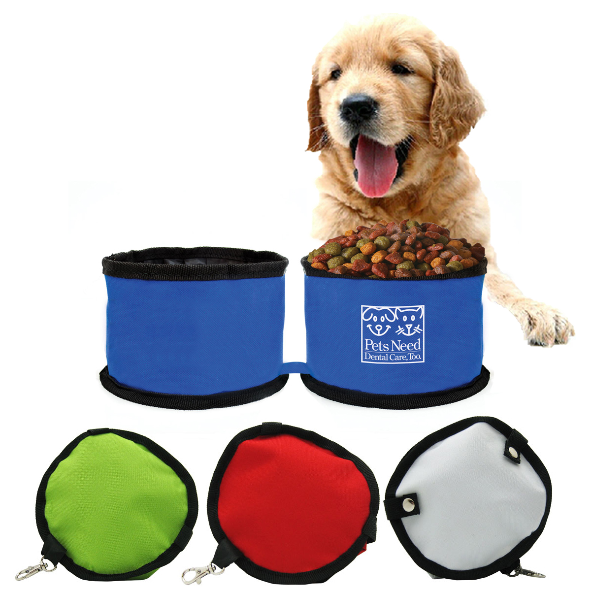 DUAL COMPACT FOLDABLE PET BOWL