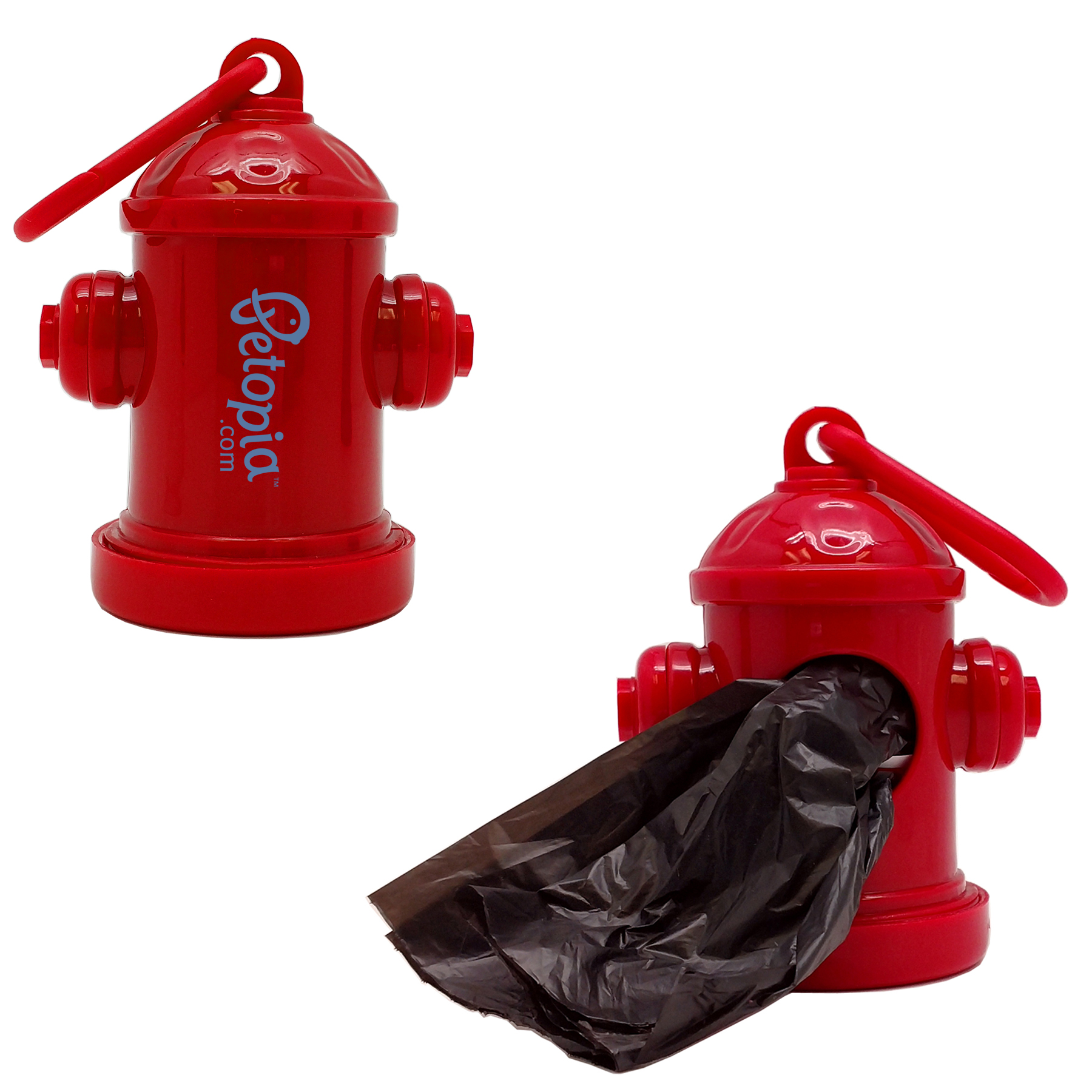 PORTABLE HYDRANT SHAPED BAG DISPENSER