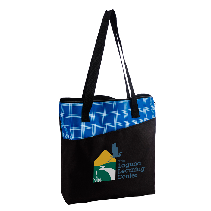 HARPER PLAID TOTE BAG