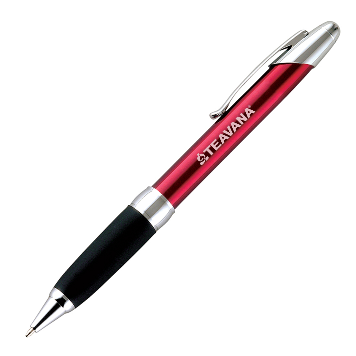 COMFY METAL I PEN W/ BLACK RUBBER GRIP & CHROME PLATED TRIM