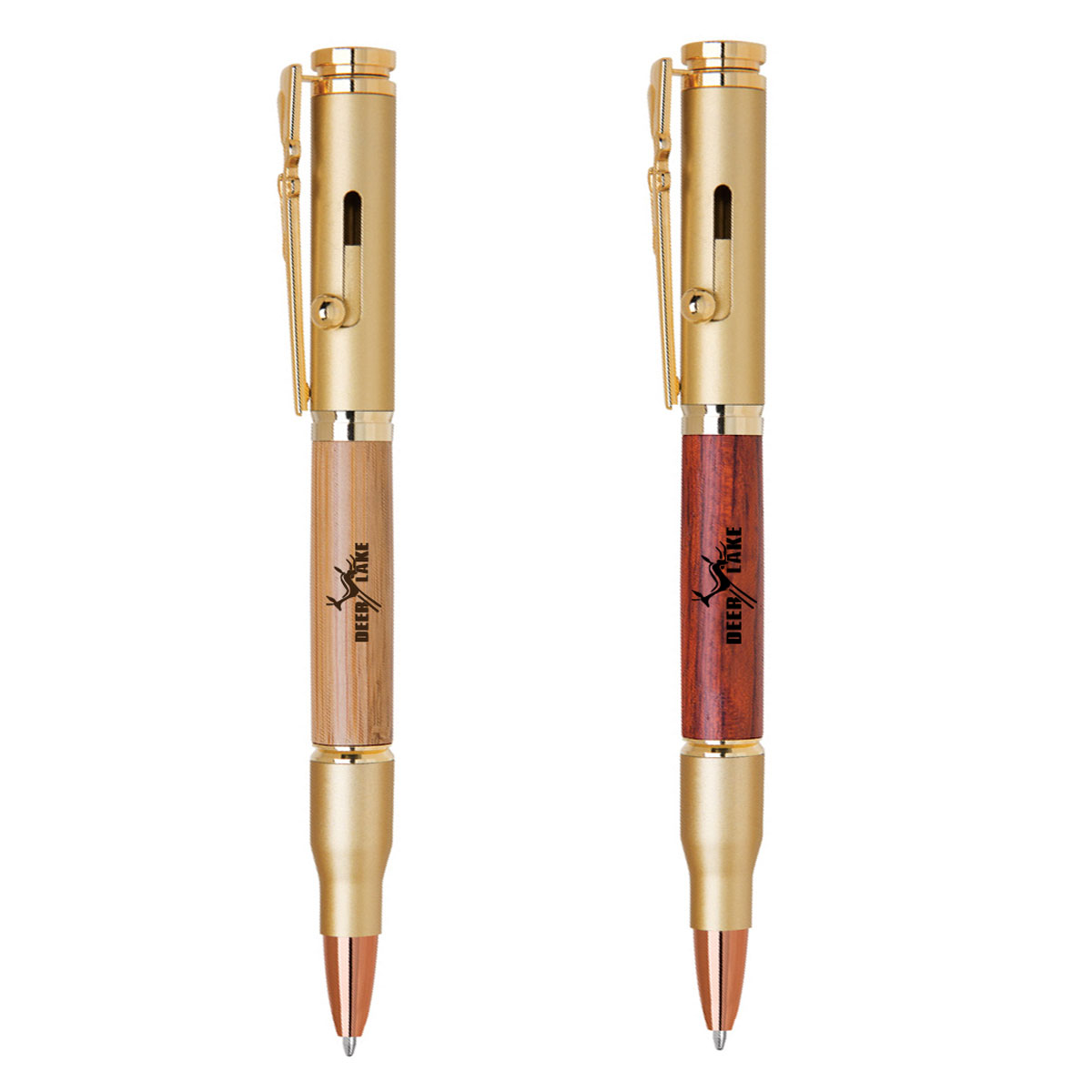 RIFLE BRASS GOLD BOLT BALLPOINT PEN