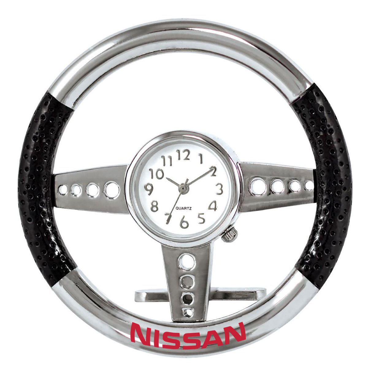 SILVER STEERING WHEEL CLOCK