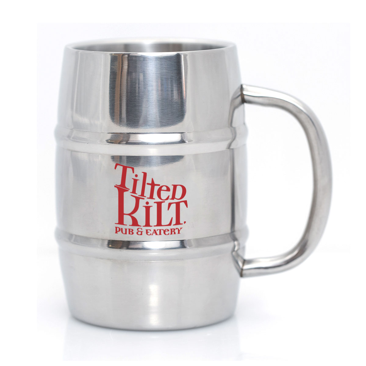 ANDRE 16 OZ STAINLESS STEEL BARREL MUG