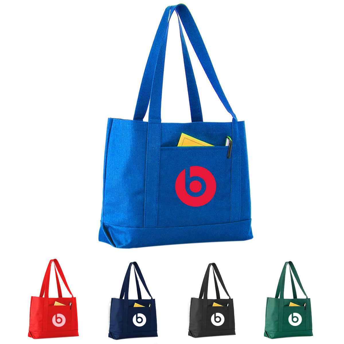 BOAT TOTE WITH FRONT POCKET