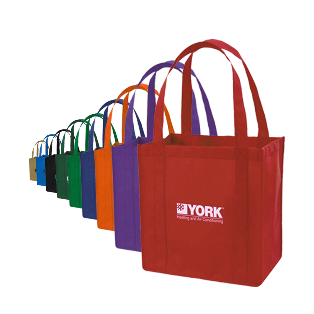 NON-WOVEN TOTE WITH PLASTIC BOTTOM